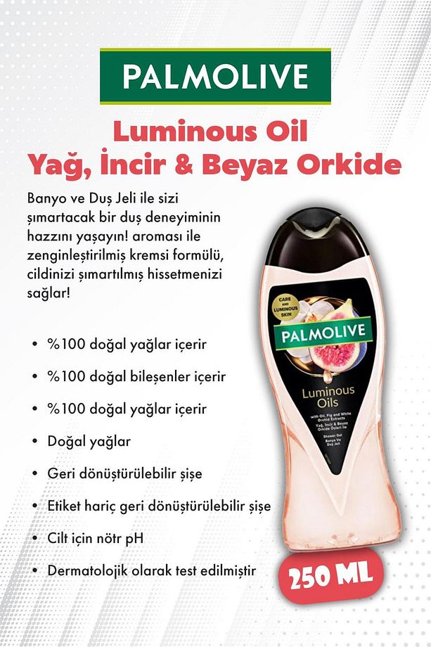 5 AL 4 ÖDE Palmolive Luminous Oils İncir ve Beyaz Orkide Özlü 250 ML Duş Jeli ve ROSIE - 2