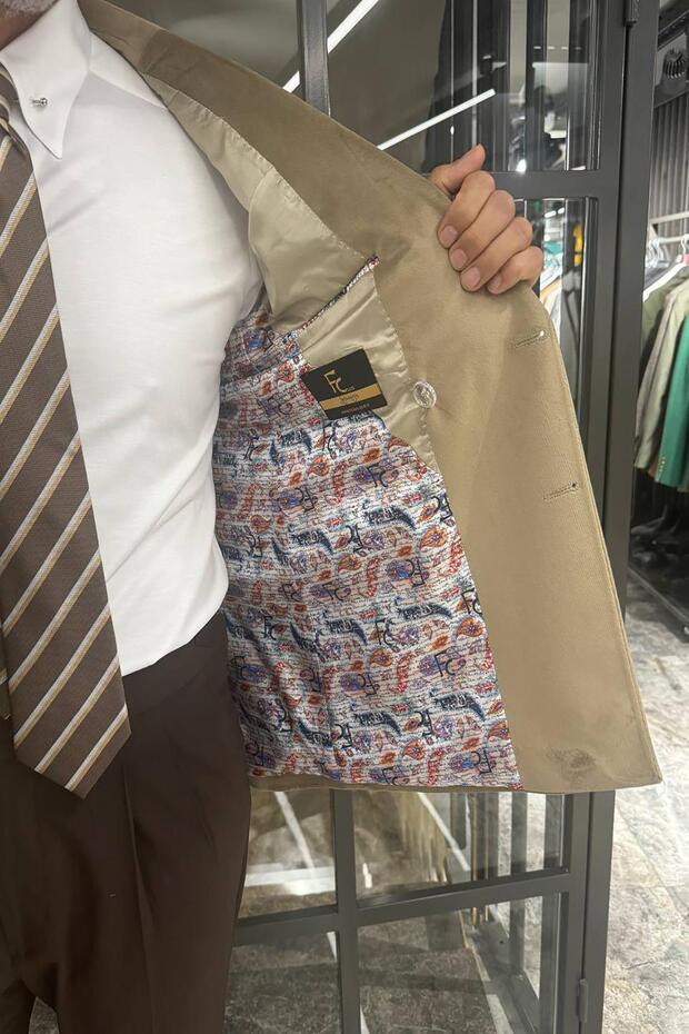 KRUVAZE KADIFE CEKET - 3