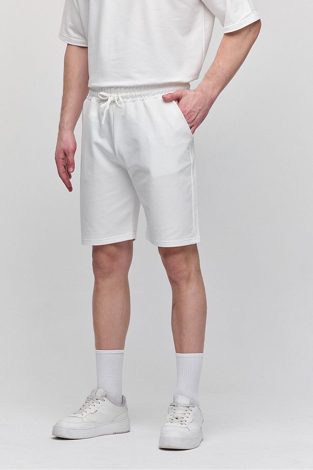 Erkek Comfort Fit Ekru Şort & Bermuda - 4