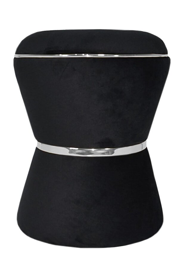 Fine Black-silver Puf - 2