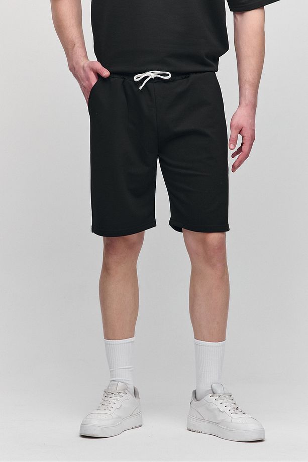 Erkek Comfort Fit Siyah Şort & Bermuda - 4