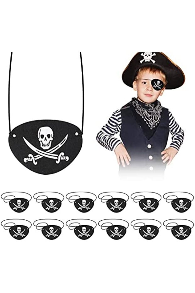 Vinlex Leather Pirate Eye Patch with Elastic - 4