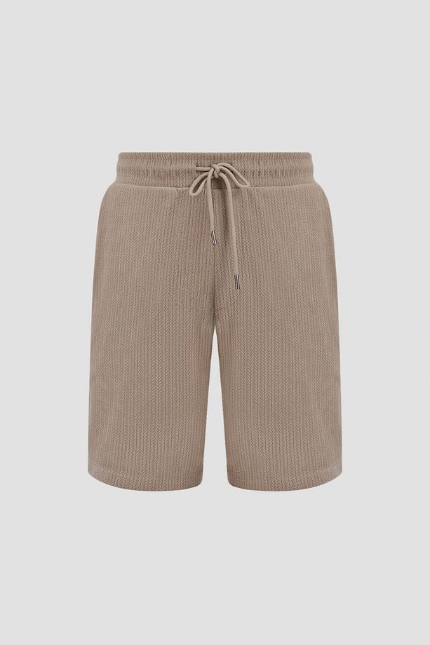 Baron Textured Knıt Shorts Erkek Haki Şort M5gd41kcry0-a90n - 4