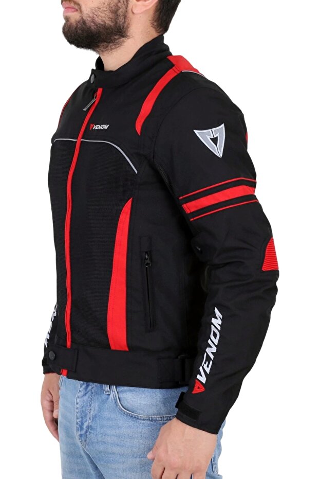 CEKET SPIN SİYAH KIRMIZI - 1