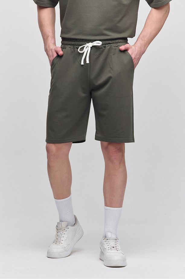Erkek Comfort Fit Haki Şort & Bermuda - 1