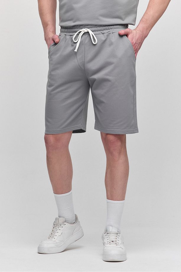 Erkek Comfort Fit Gri Şort & Bermuda - 1