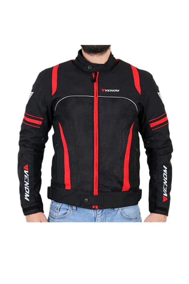 CEKET SPIN SİYAH KIRMIZI - 2