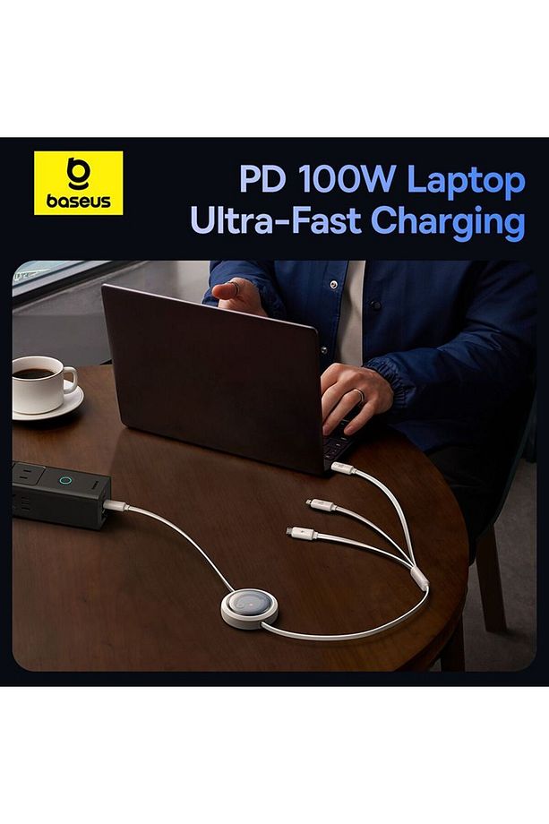Free2Draw 3in1  1.1m USB-C Şarj Kablo - 3