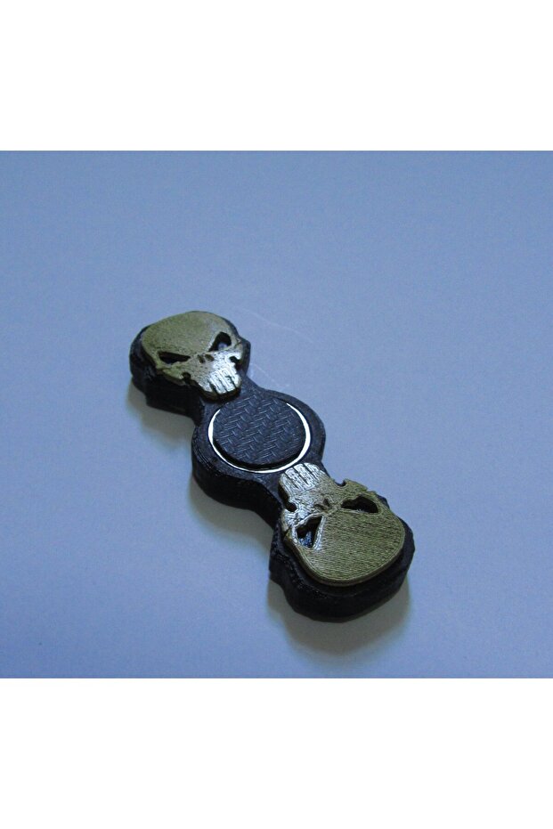 Kafatası Fidget Spinner Gotik Tasarımlı Stres Çarkı THN1927752 - 3