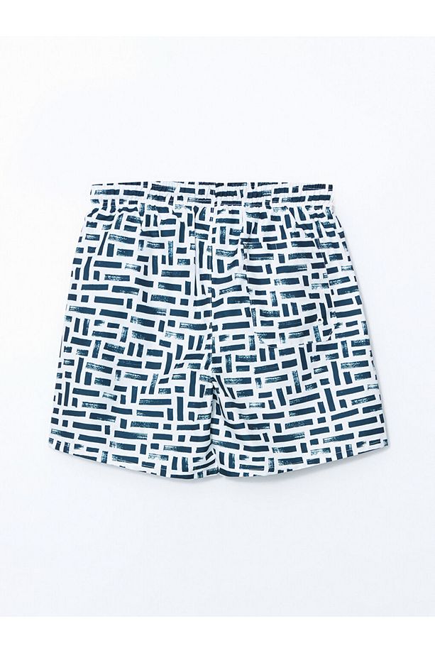 Regular Kalıp Hızlı Kuruyan Microfiber Kumaş Erkek Deniz Şortu - 6