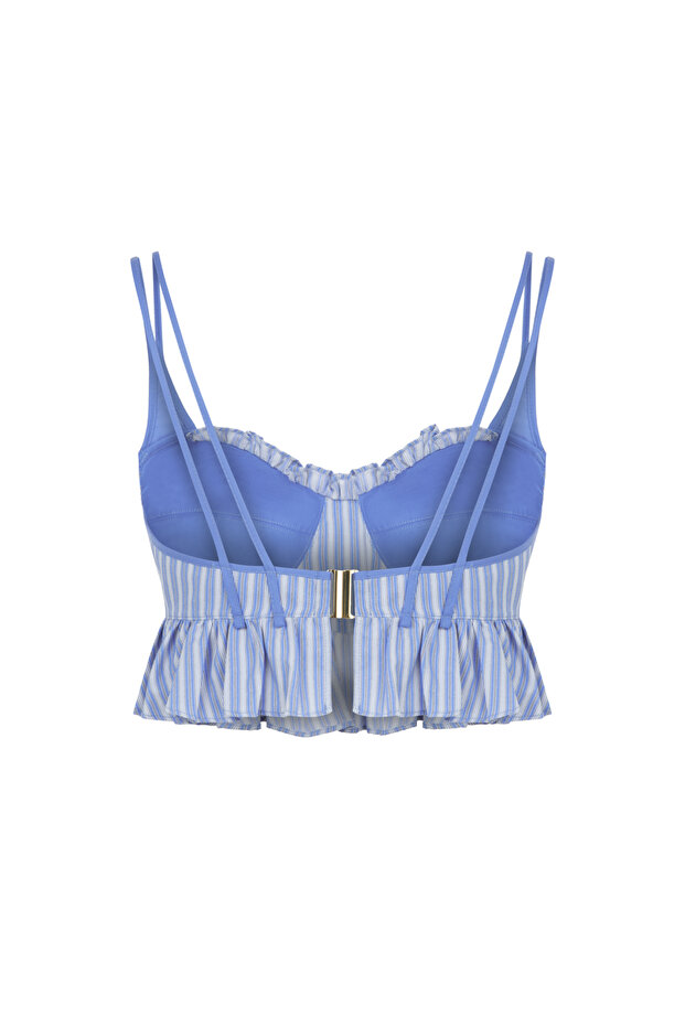 Fırfırlı Crop Top - 5