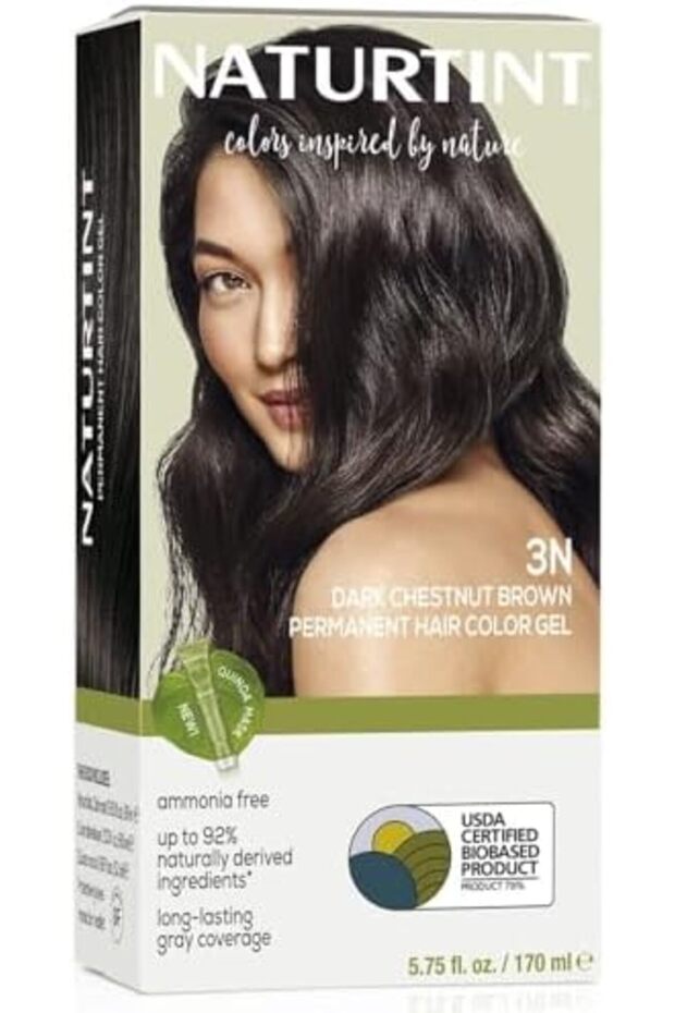 Permanent Hair Colour | For Long Lasting Grey Coverage | 3N-Dark Chestnut Brown 165Ml:1002