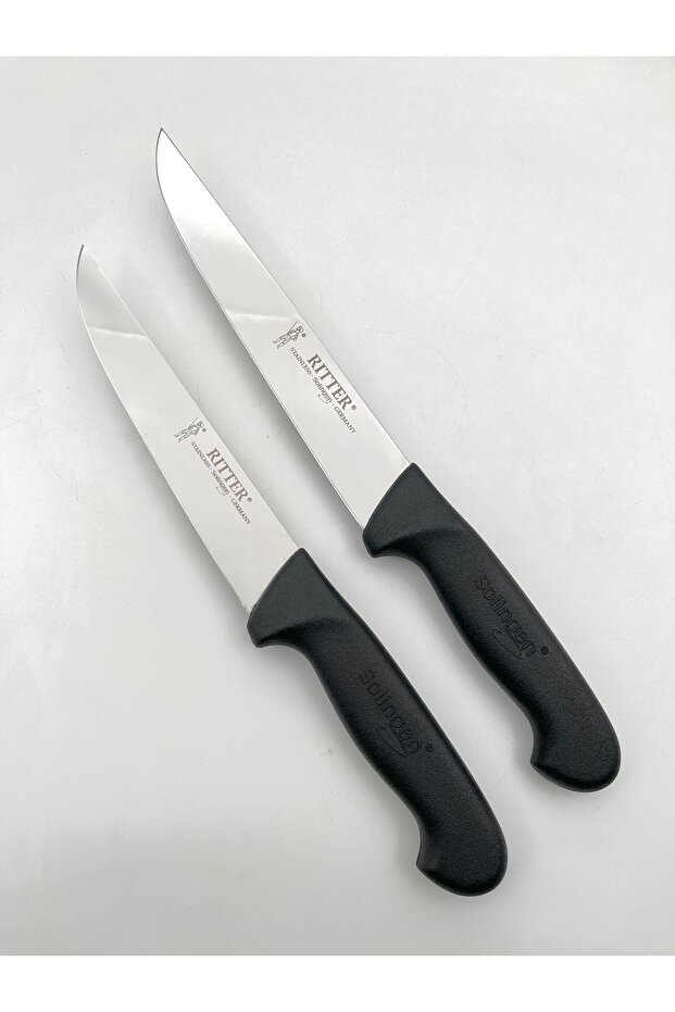 Kasap Bıçağı Seti 2 Adet Siyah - 1