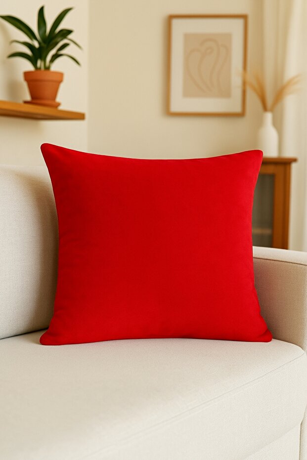 Luna Series Velvet Textured Cushion Cover - Tile