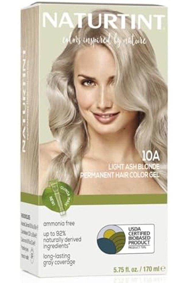 Permanent Hair Colour | For Long Lasting Grey Coverage | 10A-Light Ash Blonde 165Ml:1020