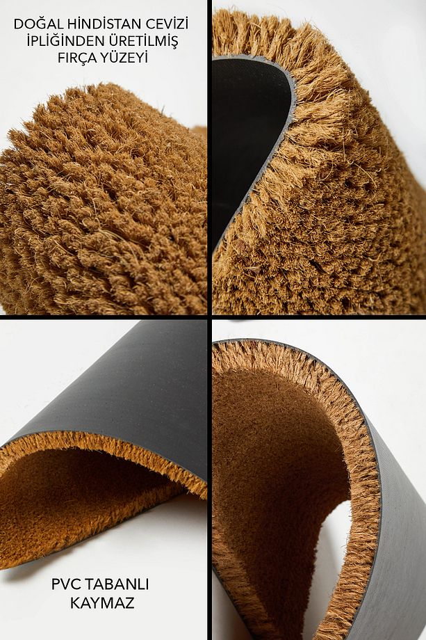 Coco Burrow 40 x 60 cm Kıl Paspas , iç ve dış kapı paspası - 3