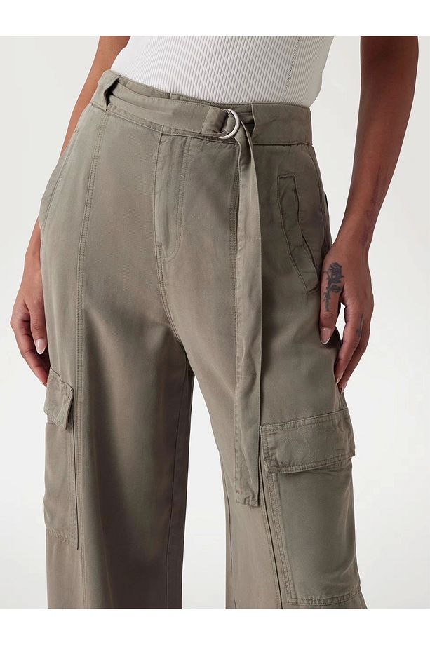 AGATHA CARGO Kadın Haki Pantolon W5GA1TWDP85-G9D5 - 4