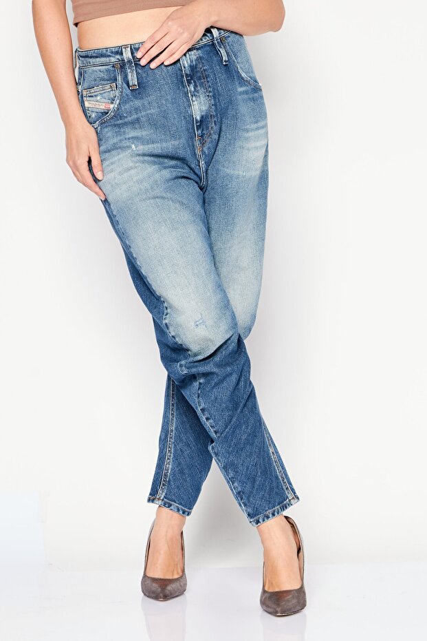 Women Regular Fit D-Plata-Sp Washed Stretchable Jeans, Blue