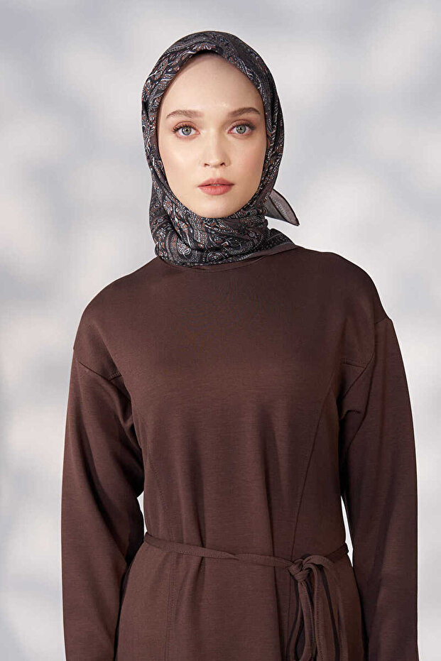 Eșarfă maro Daisy Glory - 1