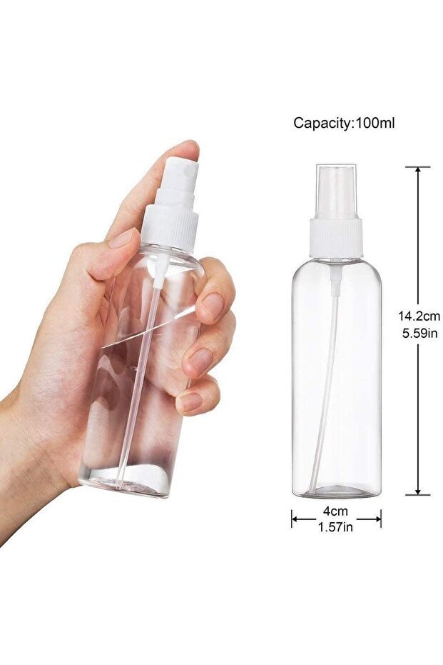 4Pcs 100ML Sprayer Bottles, Refillable Container Watering Can Travel Toiletries Liquid sprayer