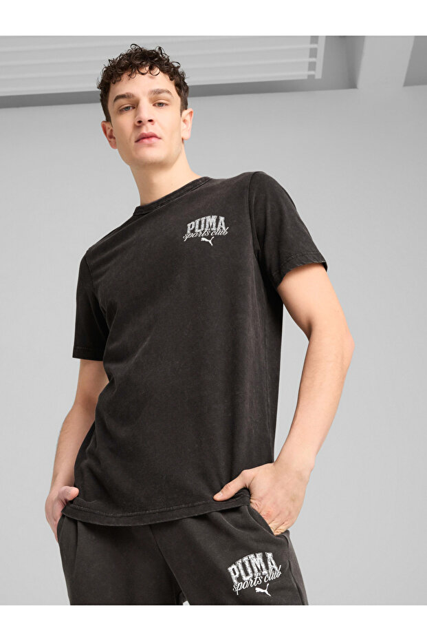 Essential Logo Print Round Neck T-Shirt - 1