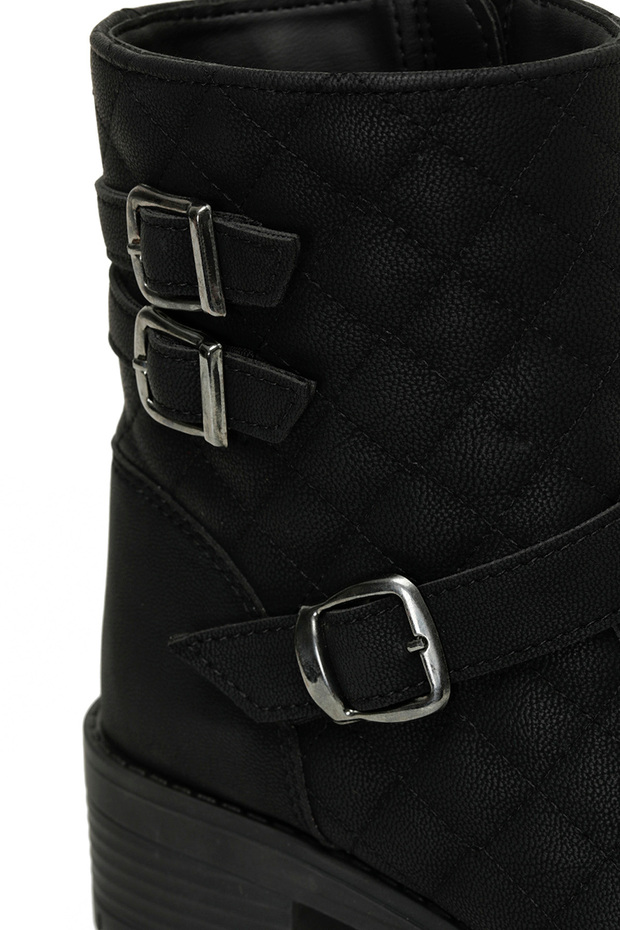 NAOMI HI 4PR Siyah Kadın Biker Bot - 7