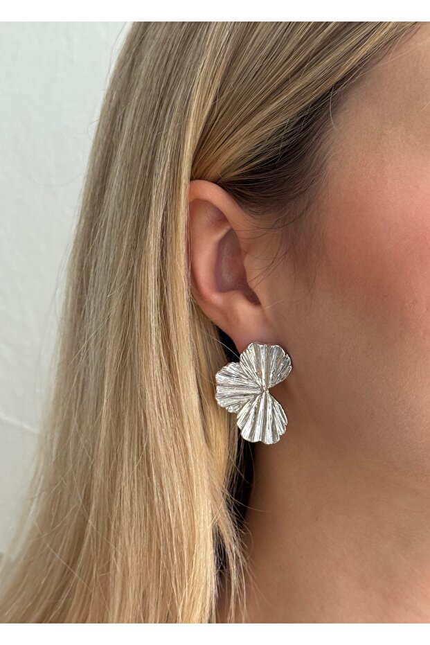 Women's Baja Silver Color Earrings