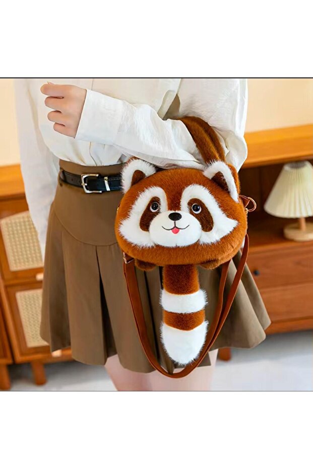 Rakun peluş çanta - 1