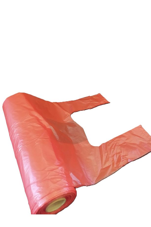 Ortaboy Kırmızı Rulo Poşet Market Manav Atlet Hışır 1 Adet Rulo - 3