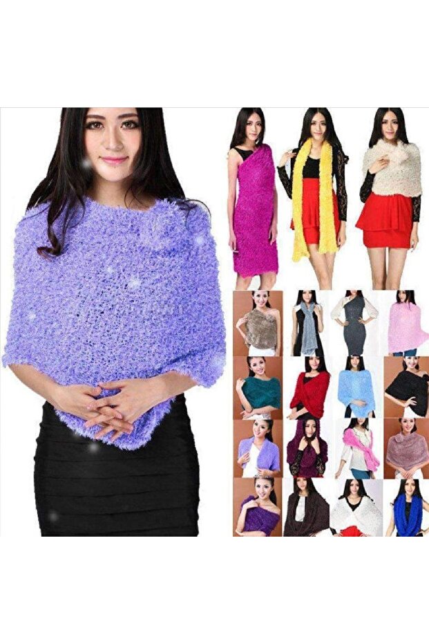 New star pattern Magic Scarf Shawl Super soft Multifunctional - 2