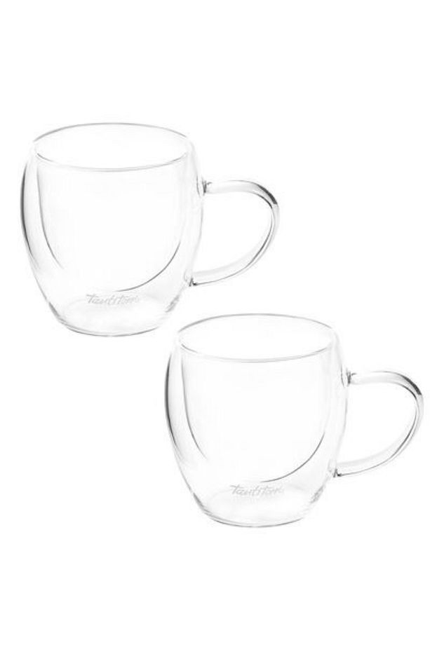 Borosilikat Cam 2Lİ Çift Cidarlı Kulplu Bardak Seti 250ML - 2