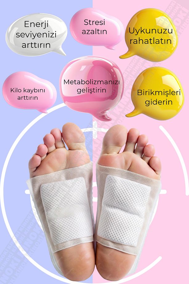 8 Adet | %100 Detoks Ayak Bandı , Foot Patch Toksin Atıcı Detox Ayak Detoksu Bantı - 3