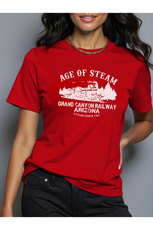 Unisex Age Of Steam Printed Design T-shirt