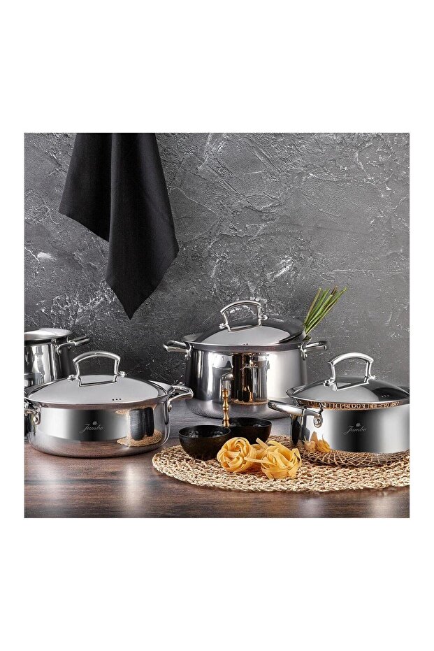 Flame 4 Parça Tencere Seti Çelik - 2