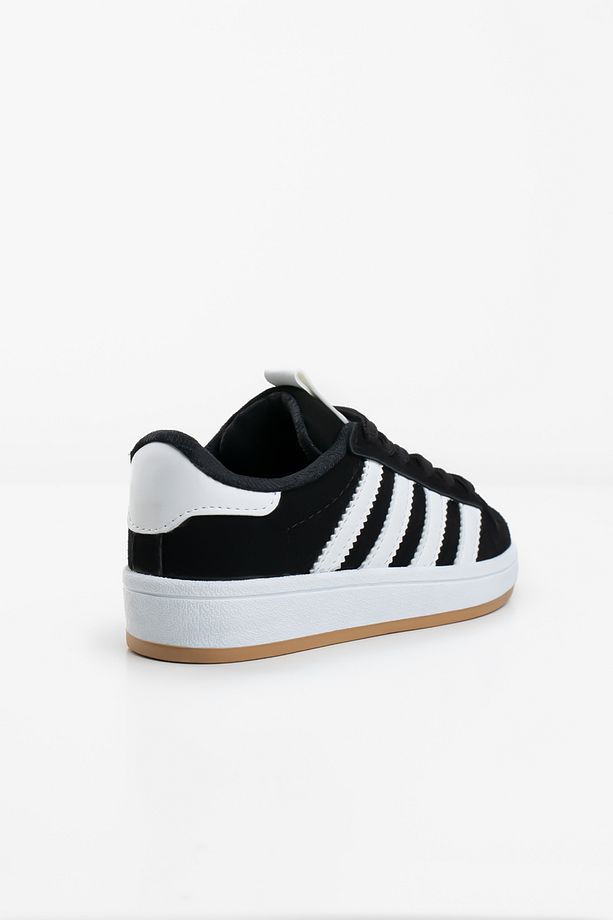 Çocuk Kız Erkek Siyah Beyaz Spor Ayakkabı Sneaker - 3