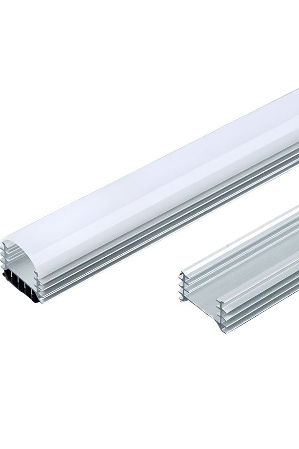 Alüminyum Boş Kasa Profil Çubuk Led Bar Opak Boş Kasa 1m - 1