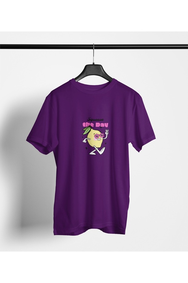 Girl/Woman/Mother Squeeze the Day Transfer Printed Round Neck Short Sleeve Tee