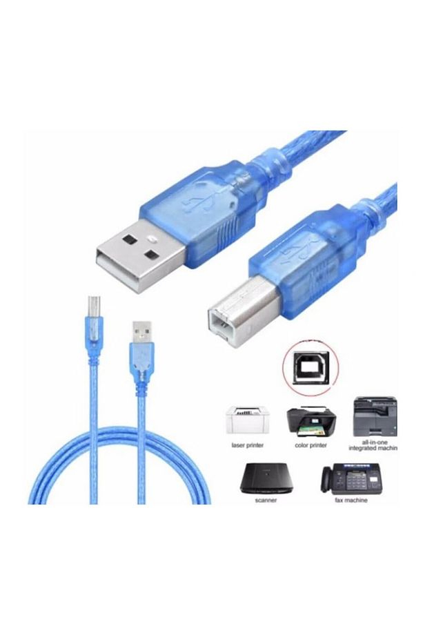 USB 2.0 Yazıcı Kablosu Printer Data Kablosu -1.8 Metre - 3