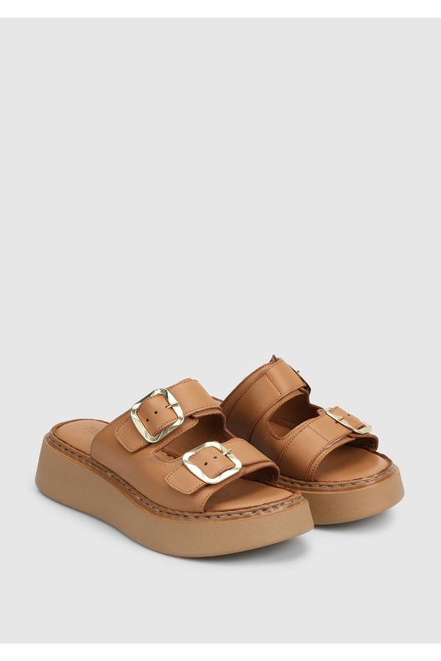 Taba Deri Kadın Terlik - 2