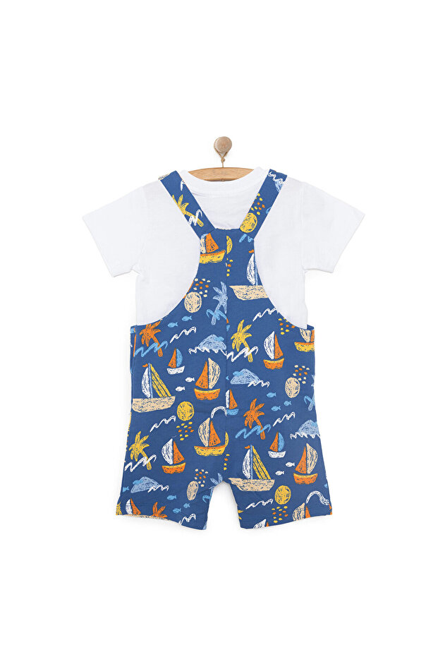 HelloBaby Basic Şort Salopet-Tshirt - 2