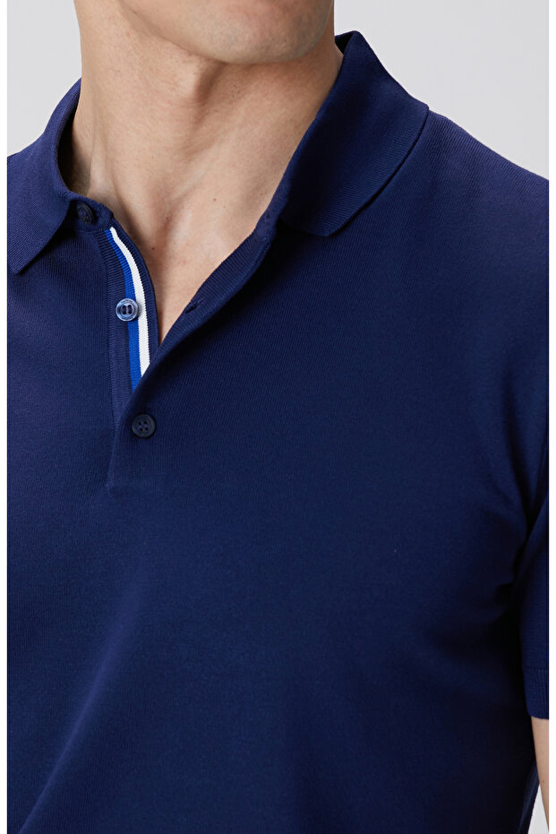 Lacivert Polo Kazak - 6