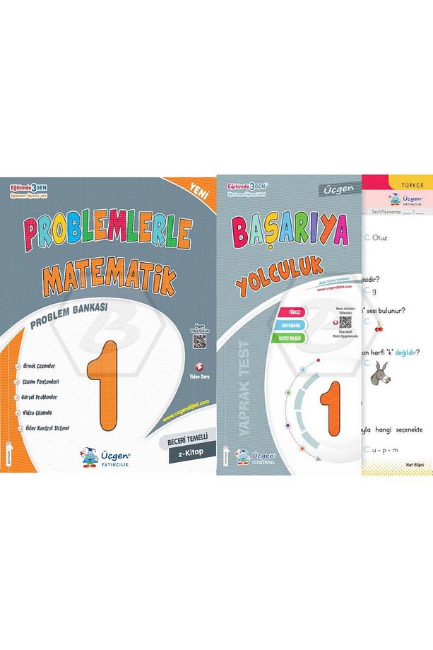 Üçgen 1. Sınıf Problemlerle Matematik Problem Bankası +yaprak Test 2 Kitap - 1