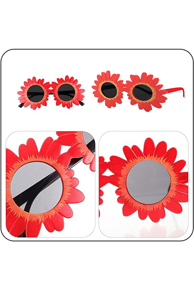 إكسسوار حفلات بنمط ديزي باللون الأحمر - 3