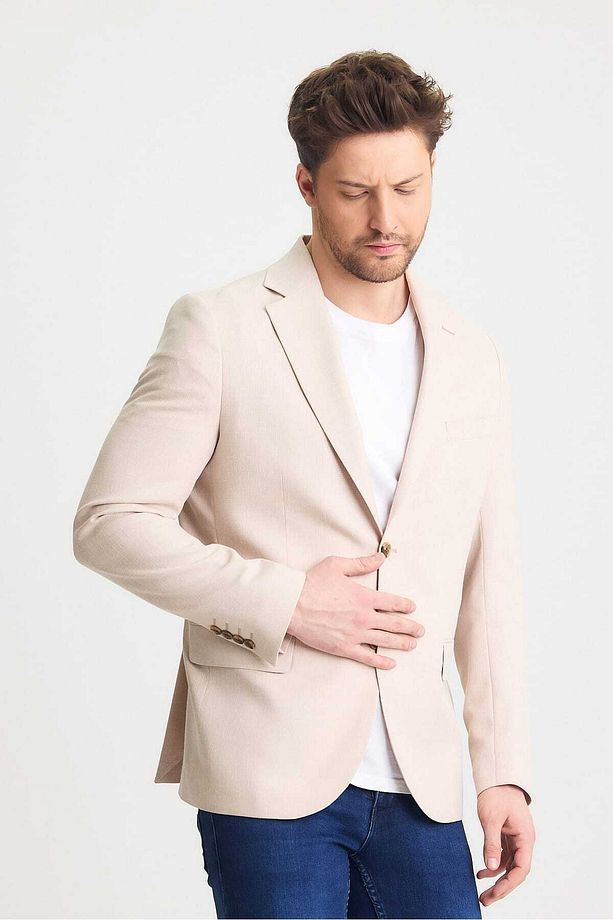 Dijital Örme Blazer Ceket - 6