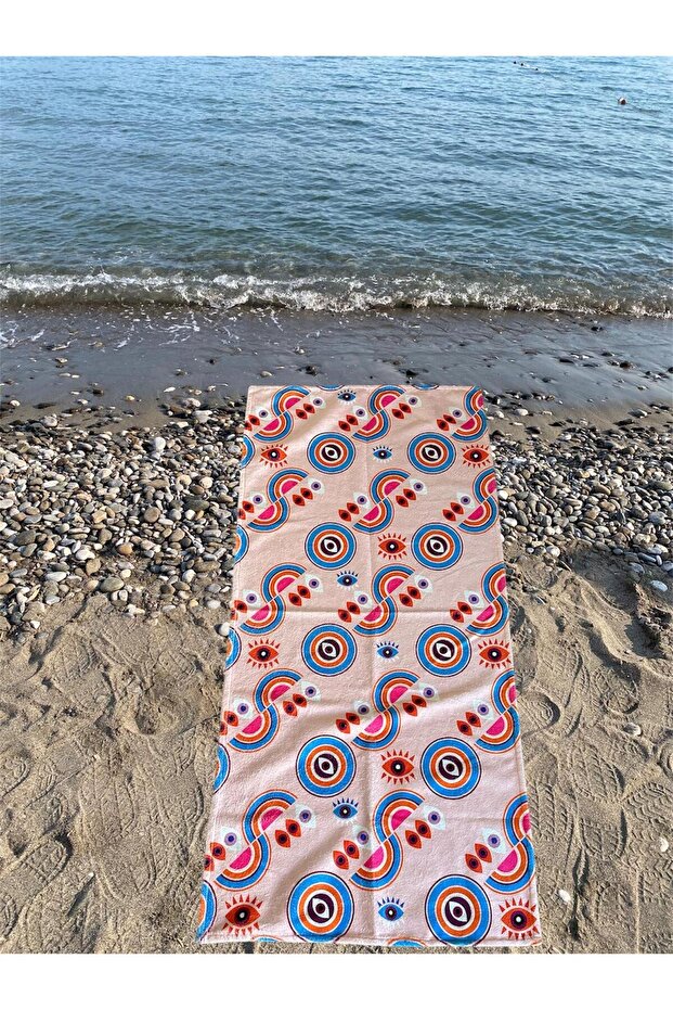 منشفة الشاطئ المطبوعة - 1