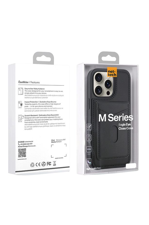 İphone 14 Pro Max Uyumlu Ayrılabilir Kartlıklı Magsafearka Koruma Kılıf - Yeşil - 5