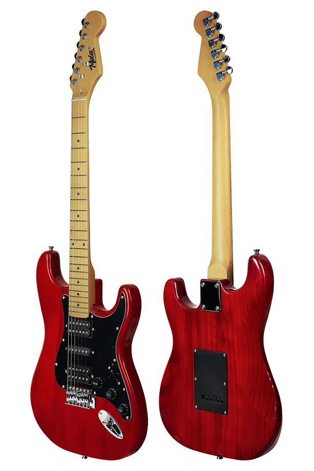 RPH-40RD-25AMP 25W Şarjlı BT Amfili Elektro Gitar Seti HSH Manyetik Maple Klavye - 4