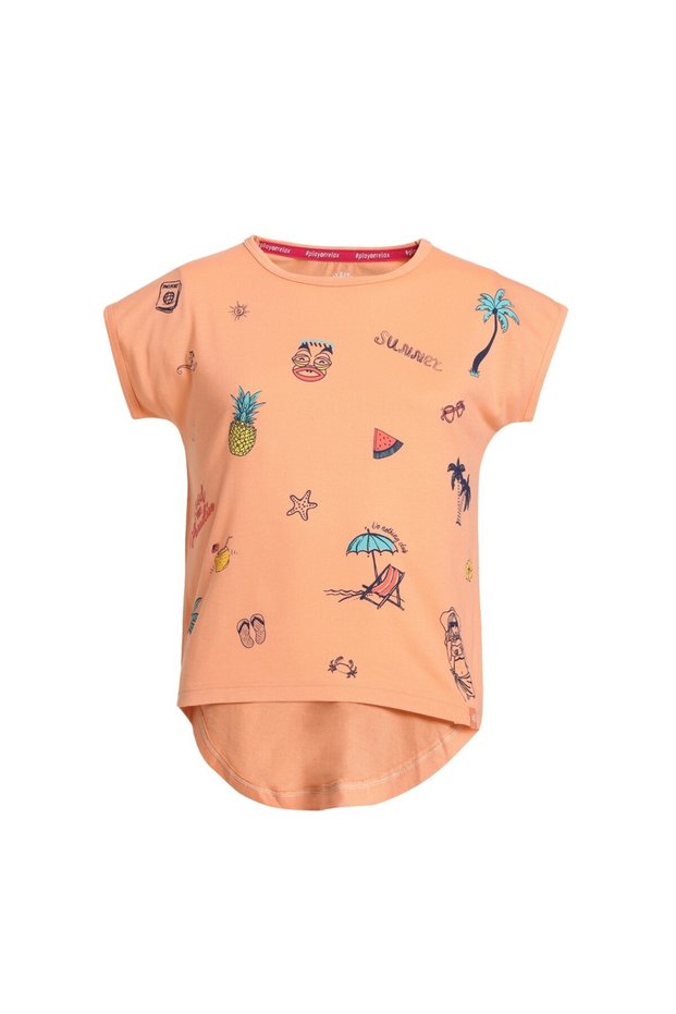 Athleisure Kids T Shirt AG17-0105-Coral Reef
