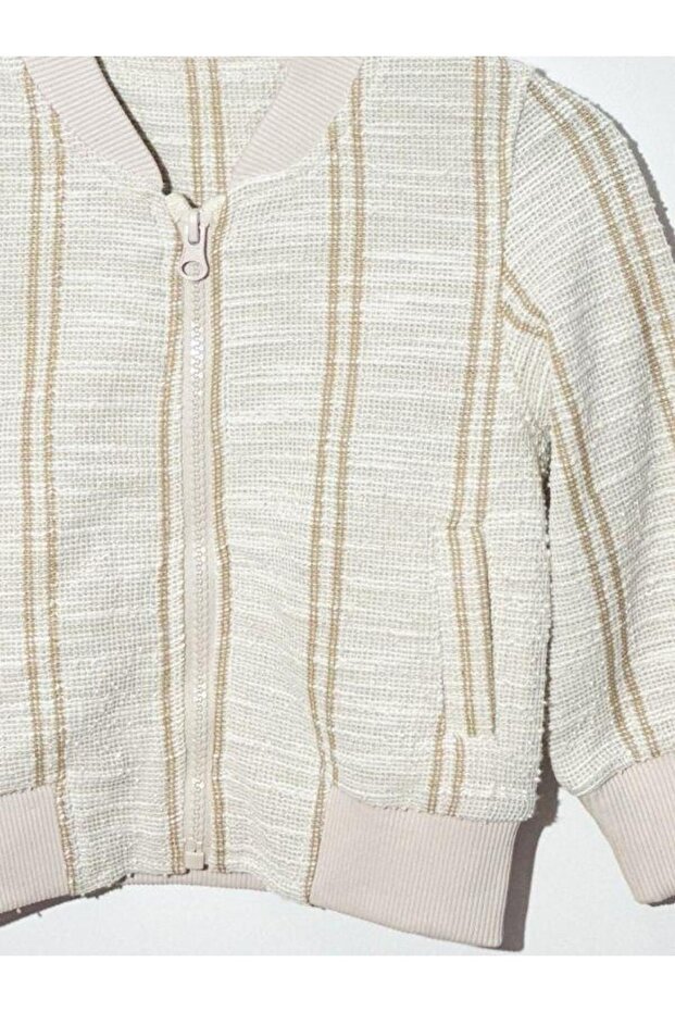 Boy's Striped Knitted Jacket - 8