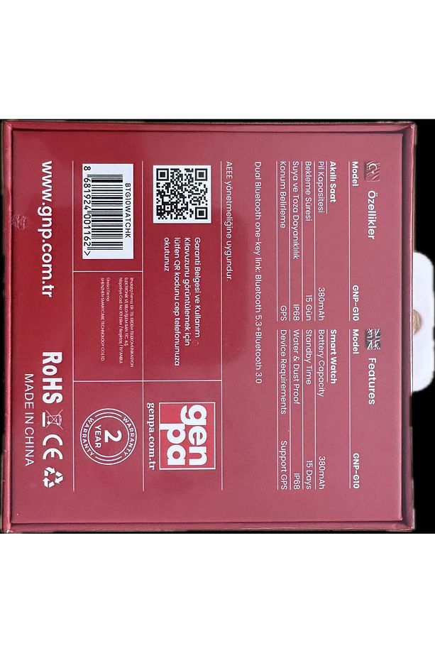 G-WATCH G10 SMART WATCH VLUETOOTH 5.3 AKILLI SAAT - 2